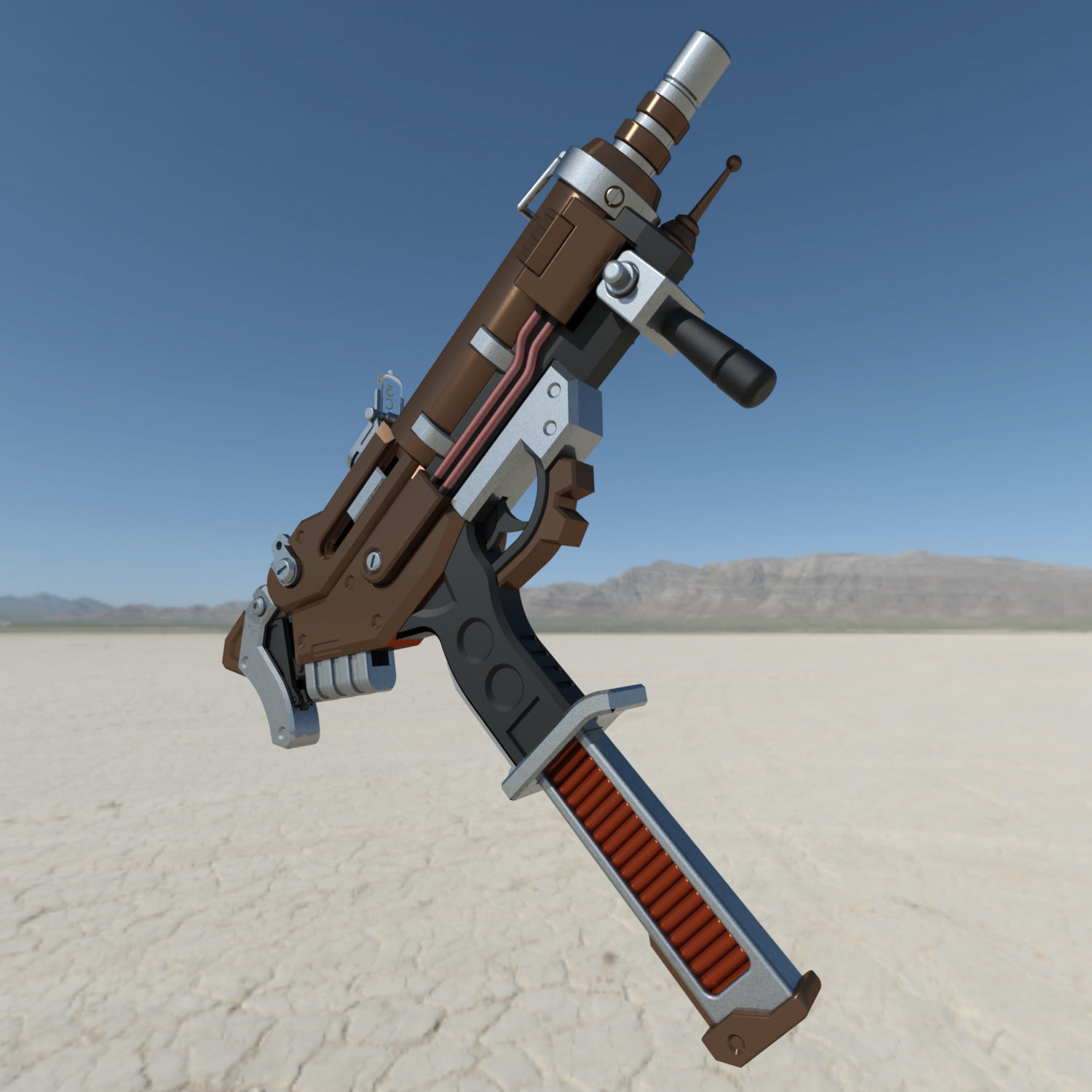 Overwatch Olivia Colomar Sombra Machine pistol Bride Skin  3D print model_4