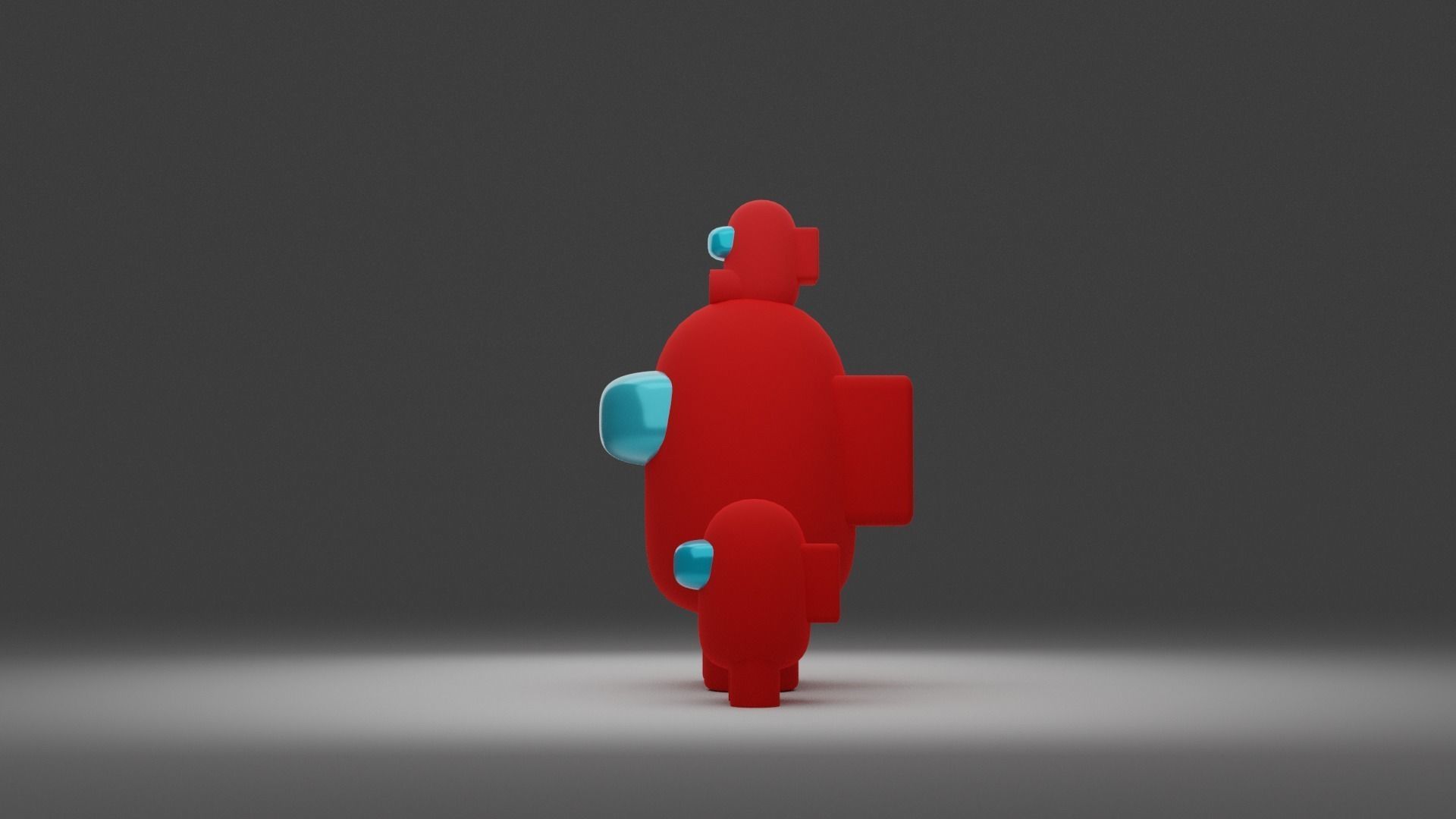 Among us character 3D model_3