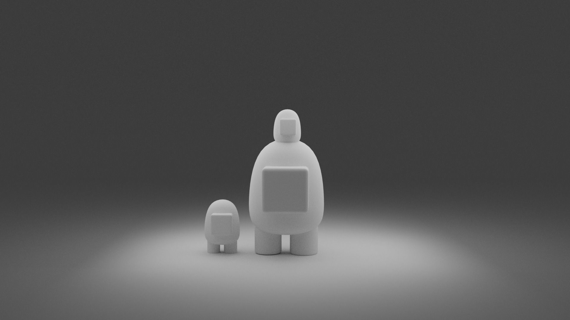 Among us character 3D model_6