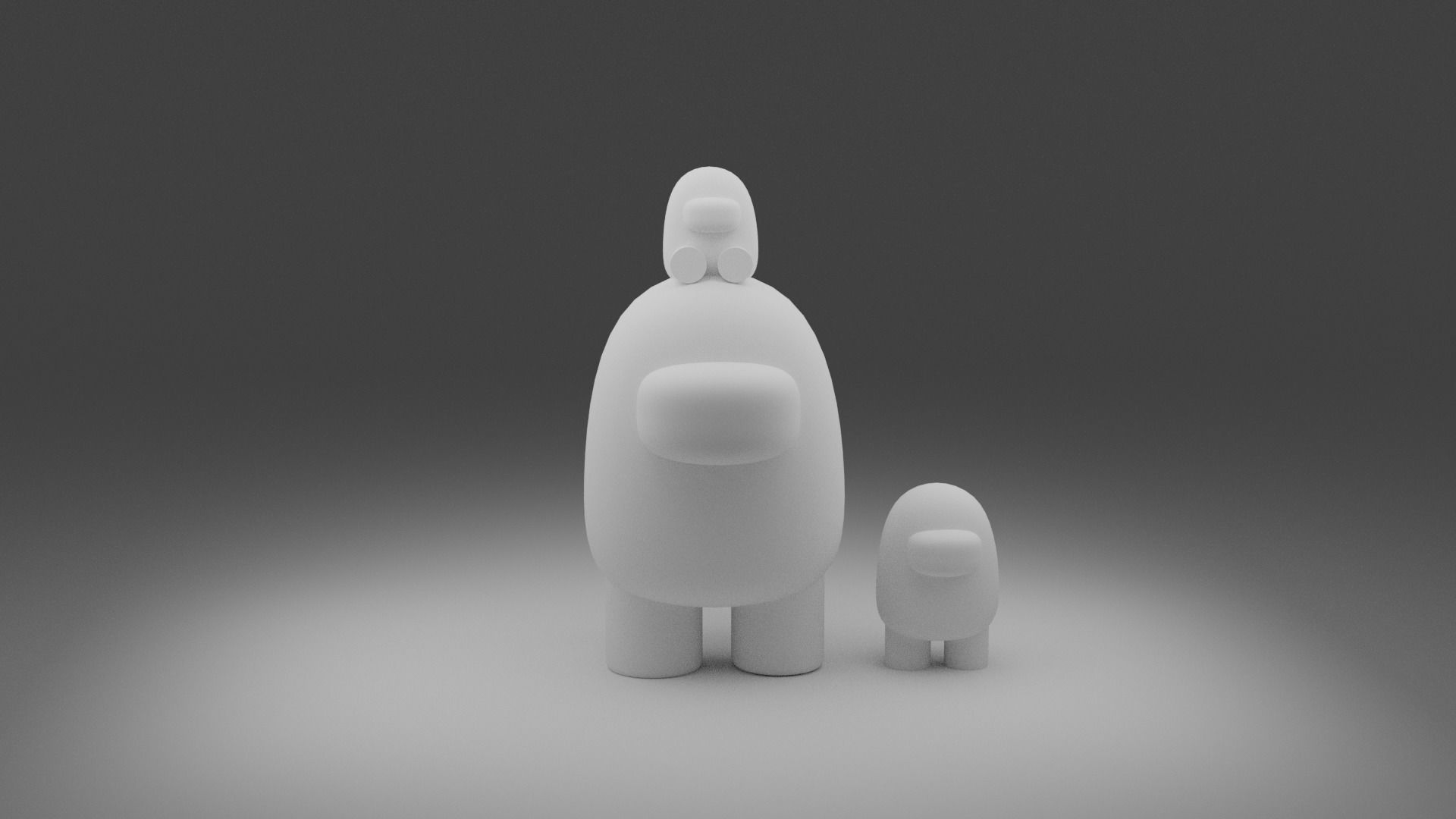 Among us character 3D model_7