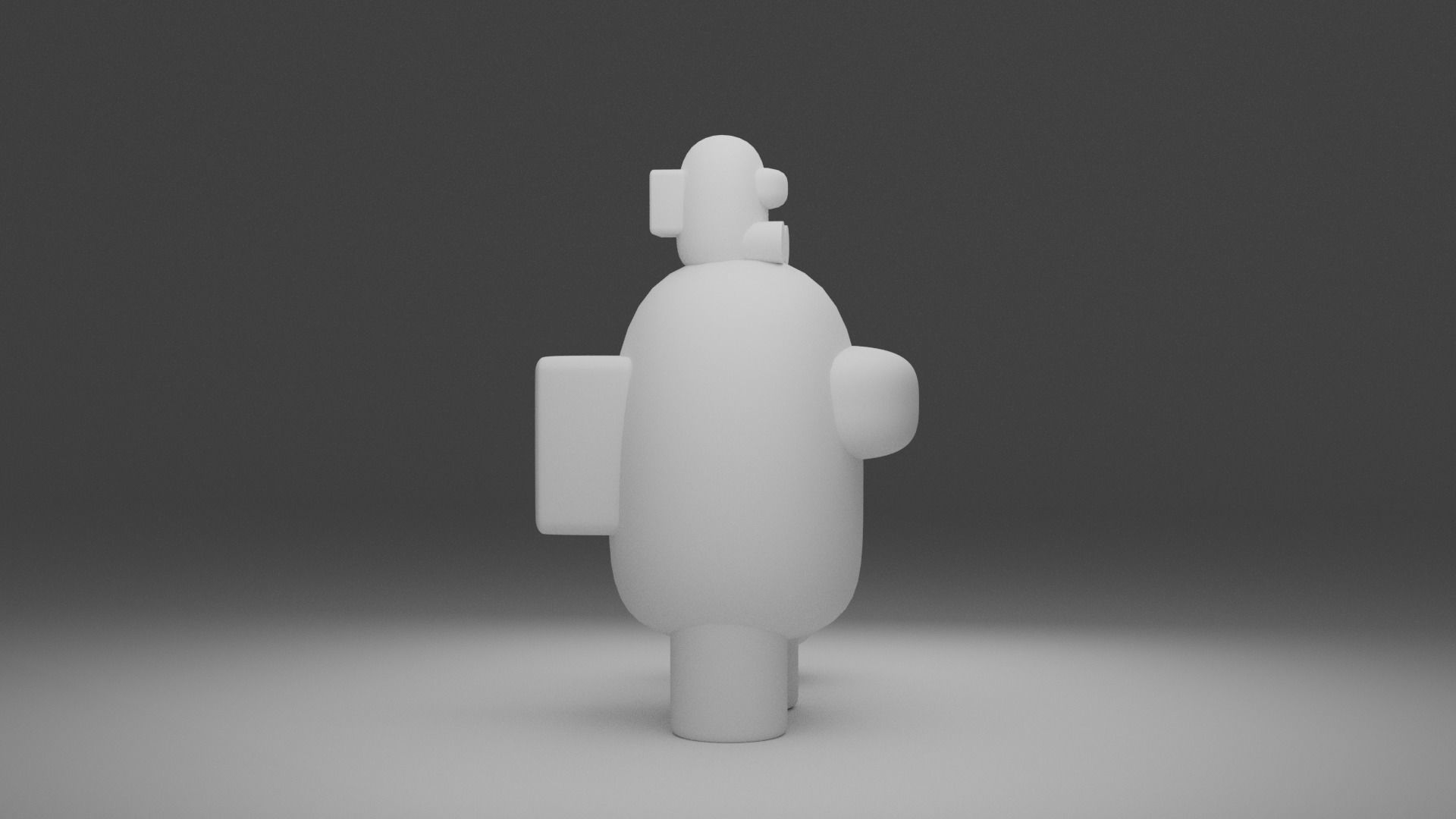Among us character 3D model_4