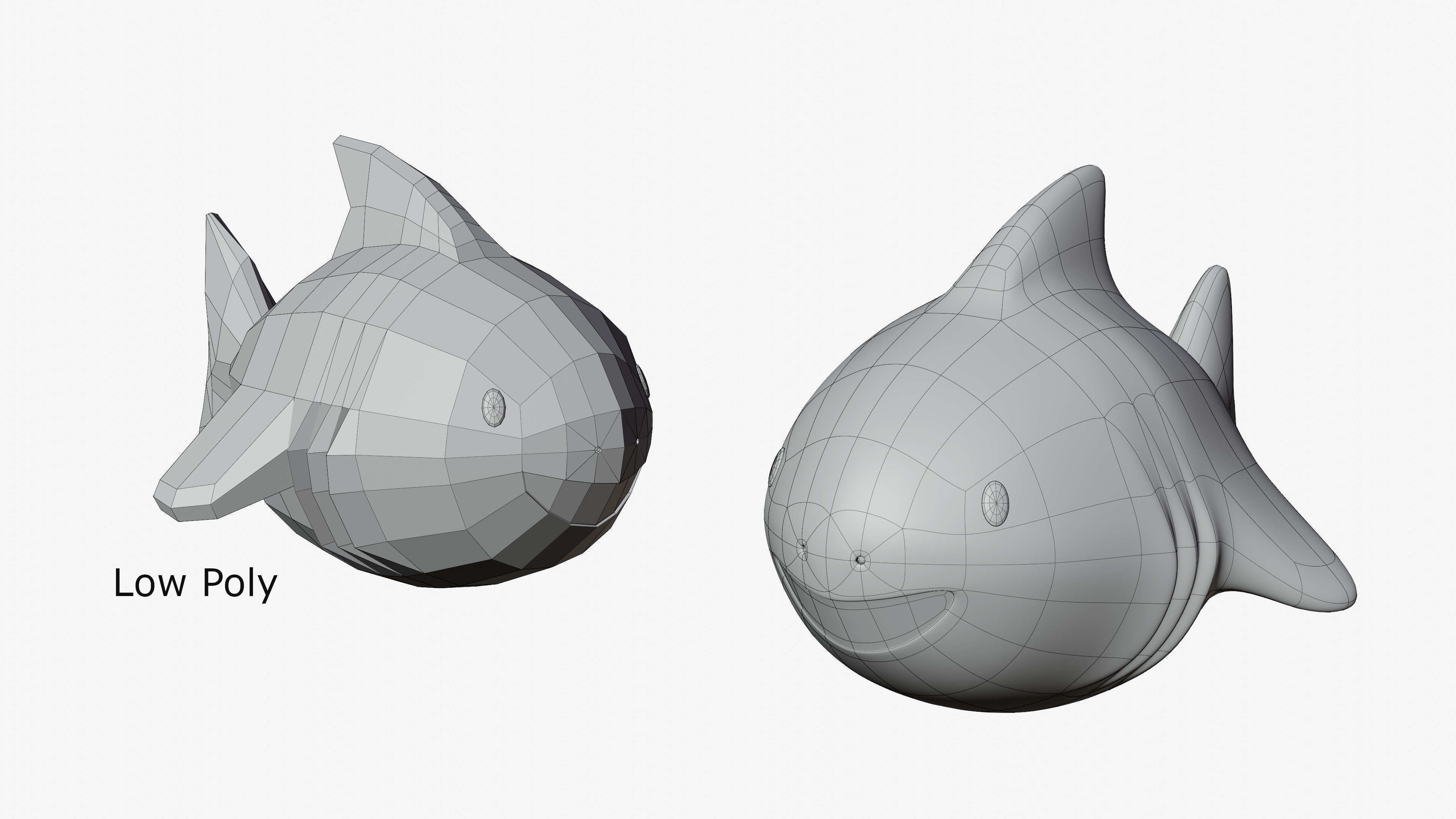 Toy Shark 3D model_1