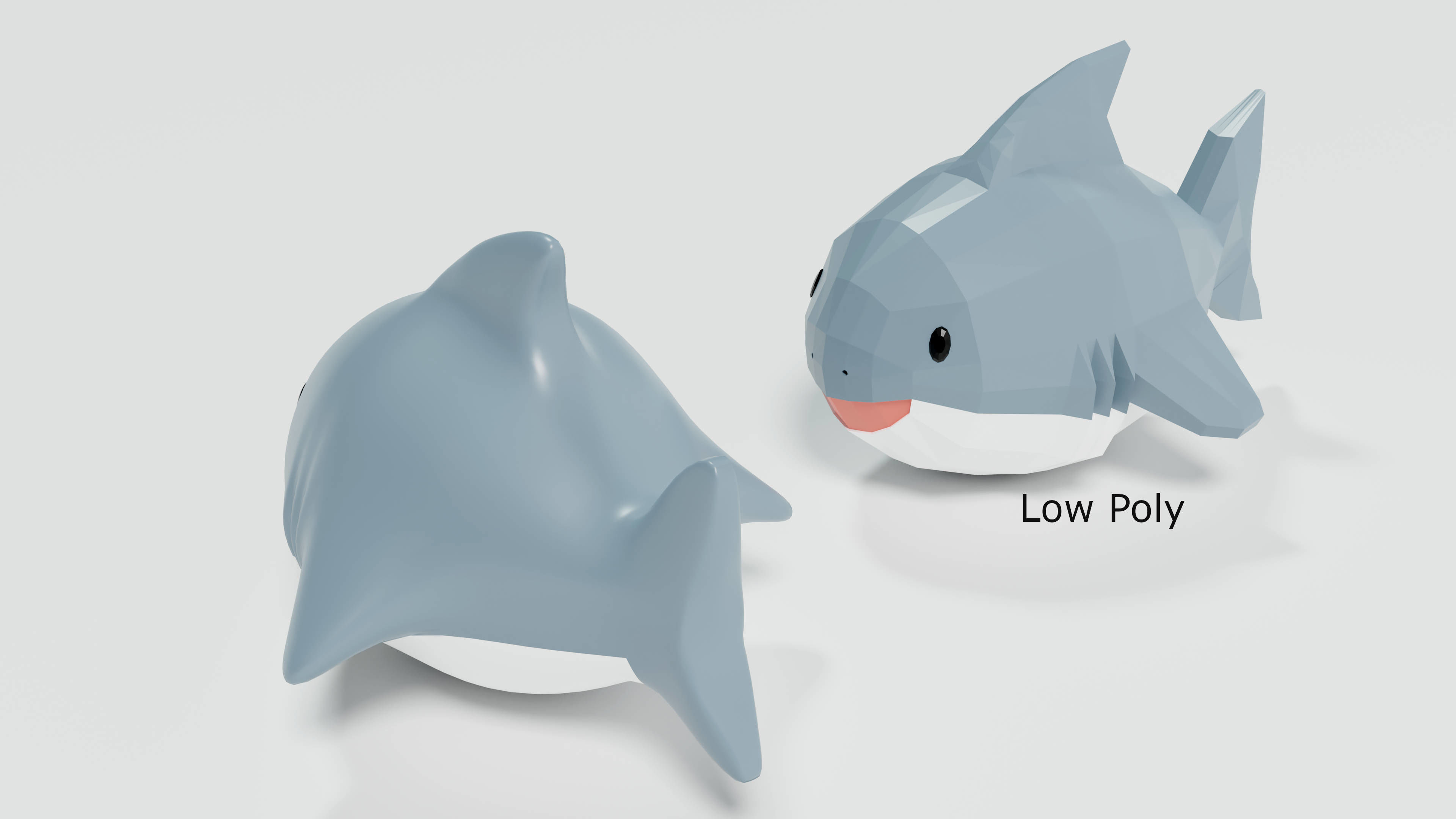 Toy Shark 3D model_2