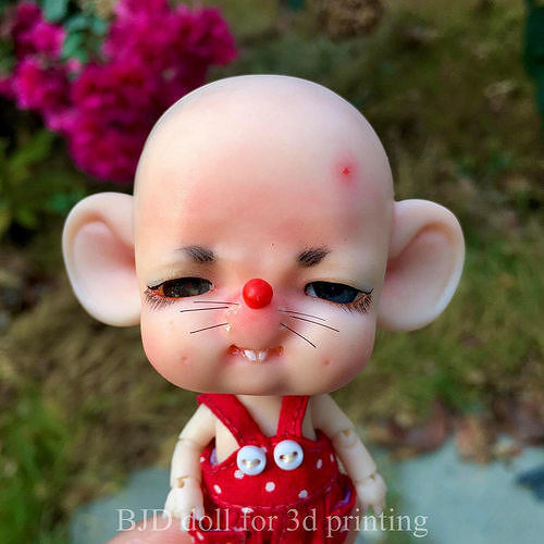 BJD doll for 3d printing is Rat 3D print model