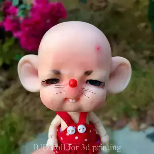 BJD doll for 3d printing is Rat 3D print model