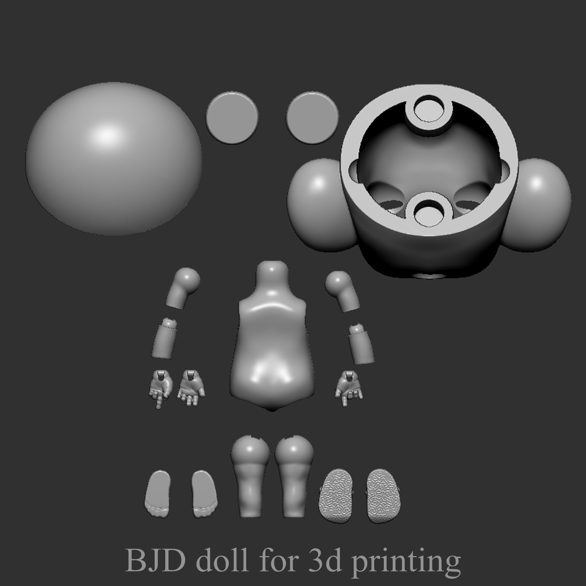 BJD doll for 3d printing is Rat 3D print model_4