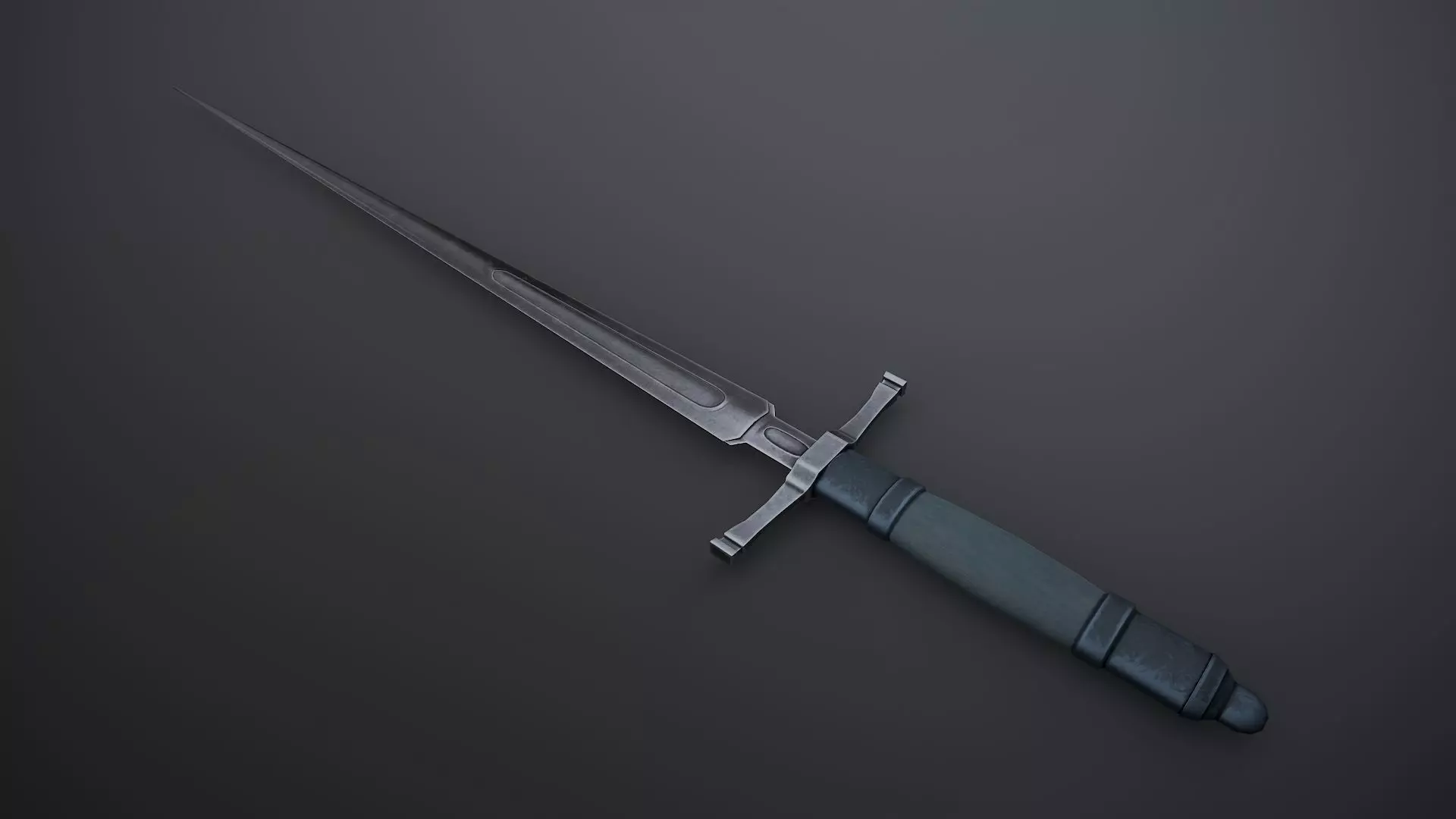 Misericorde Dagger Low-poly 3D model_0