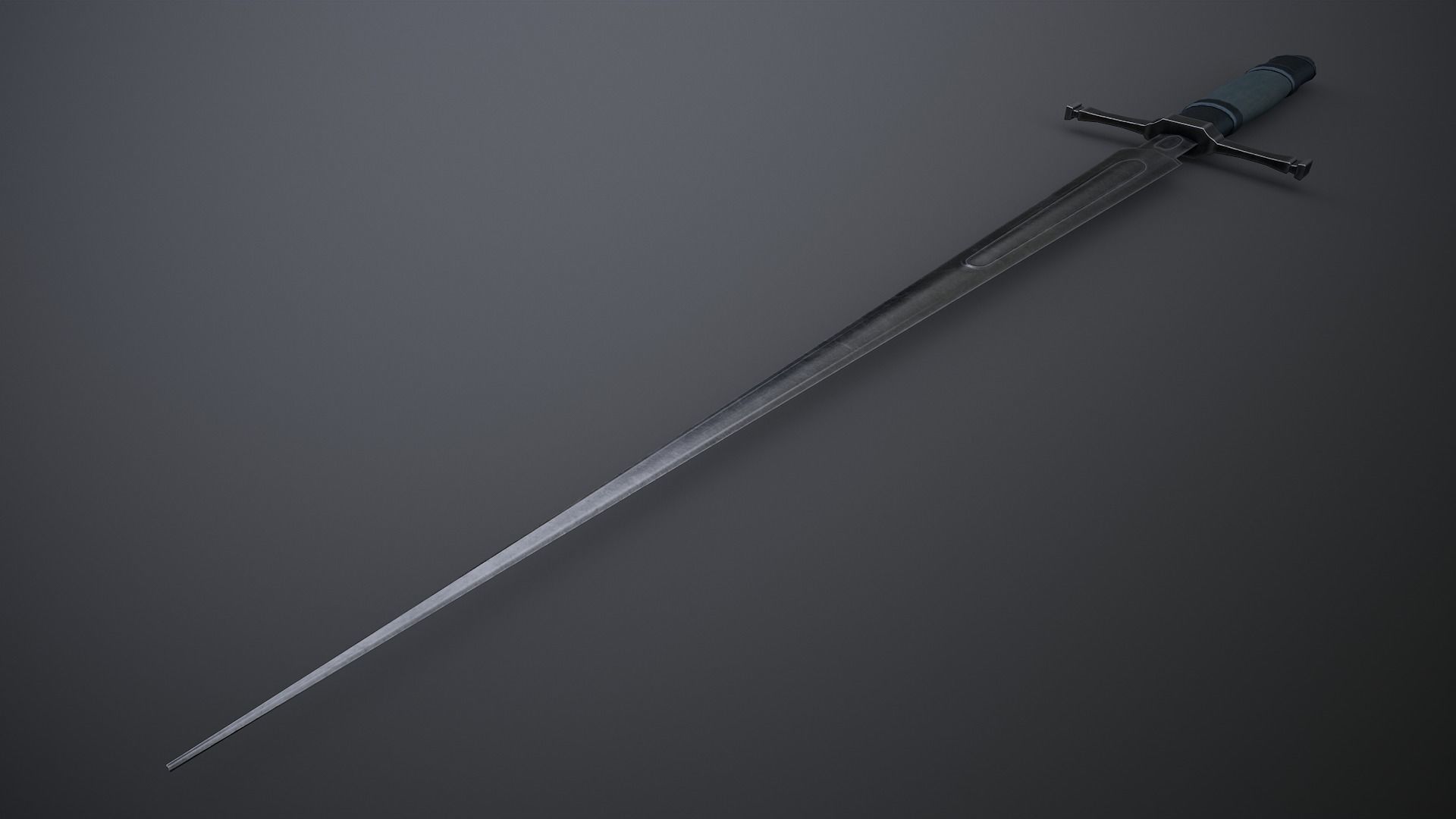 Misericorde Dagger Low-poly 3D model_2