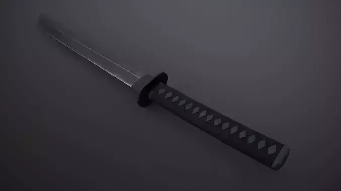 Tanto Low-poly 3D model