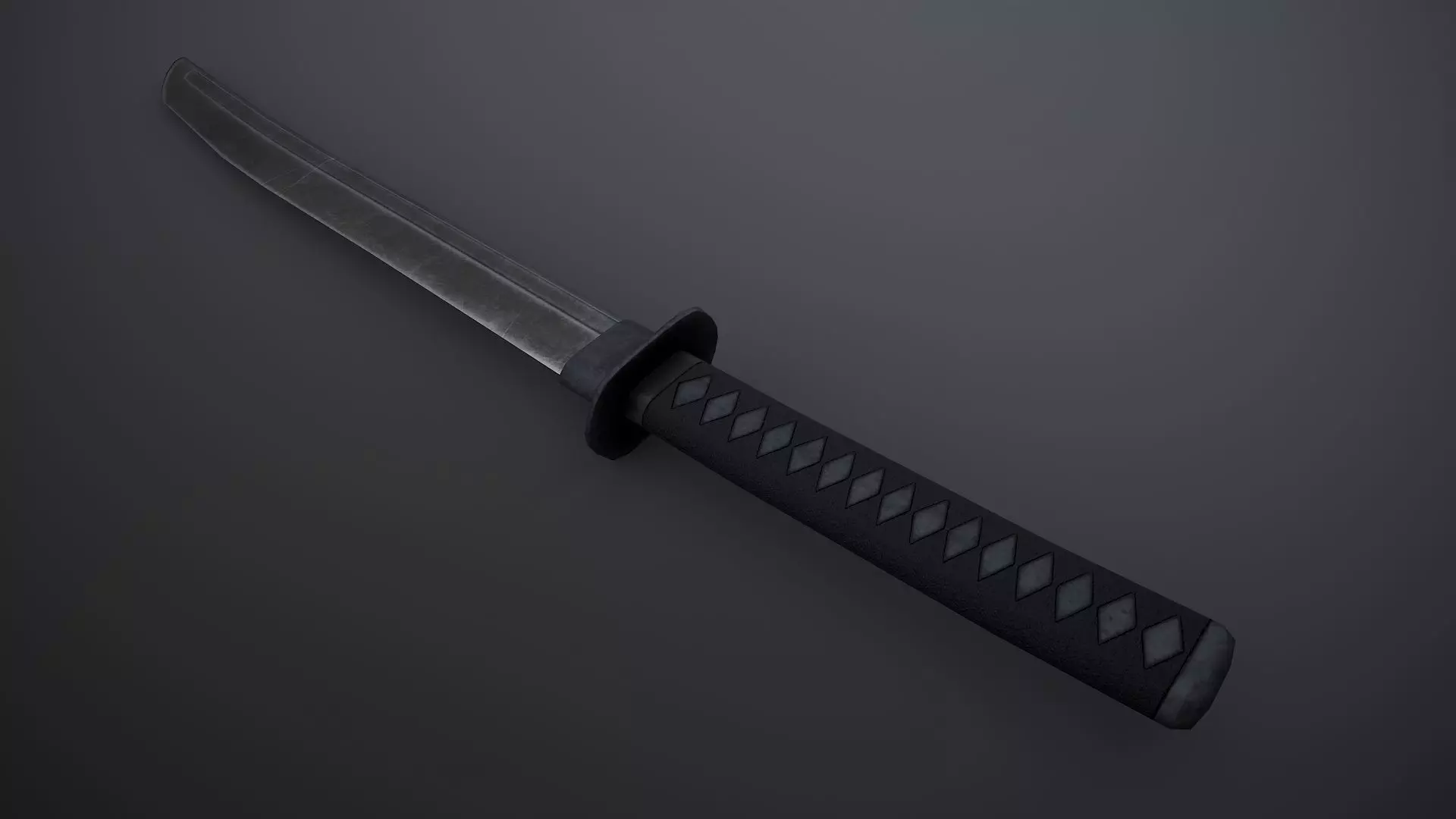 Tanto Low-poly 3D model_0