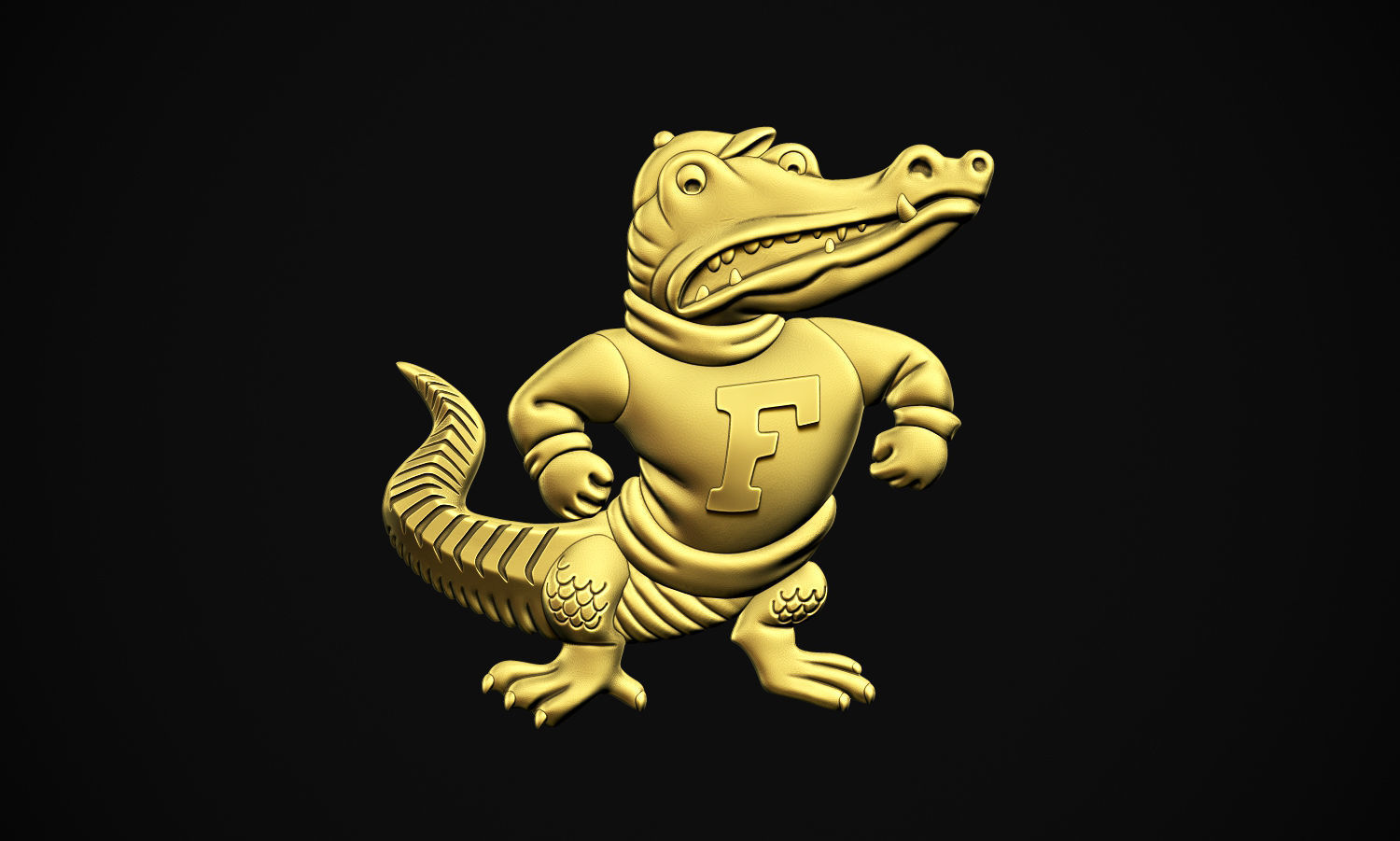Albert the Gator 3D print model_4