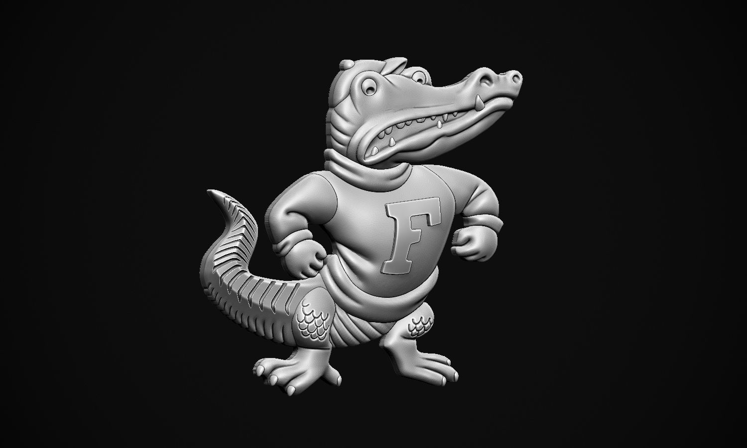 Albert the Gator 3D print model_6