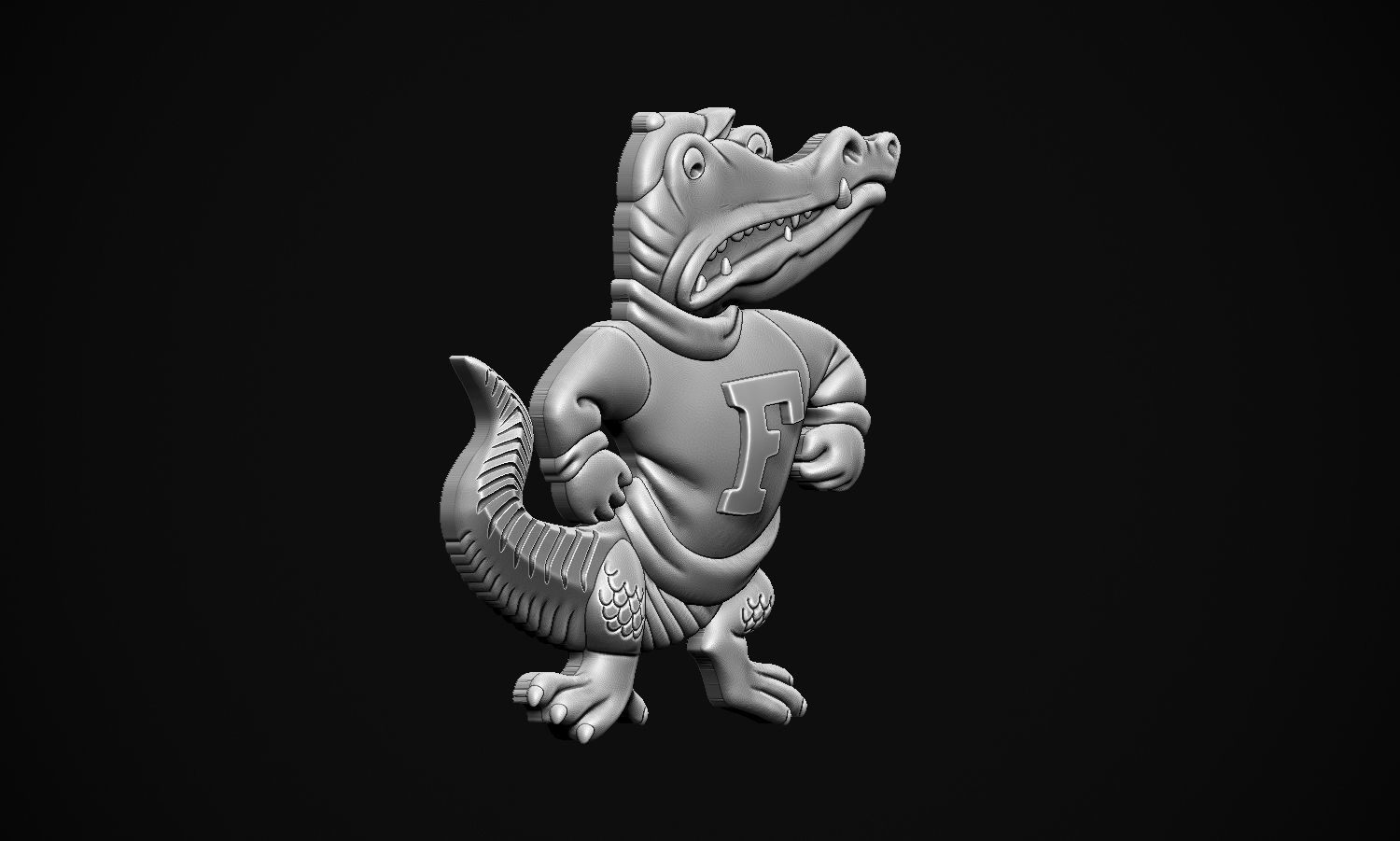 Albert the Gator 3D print model_7