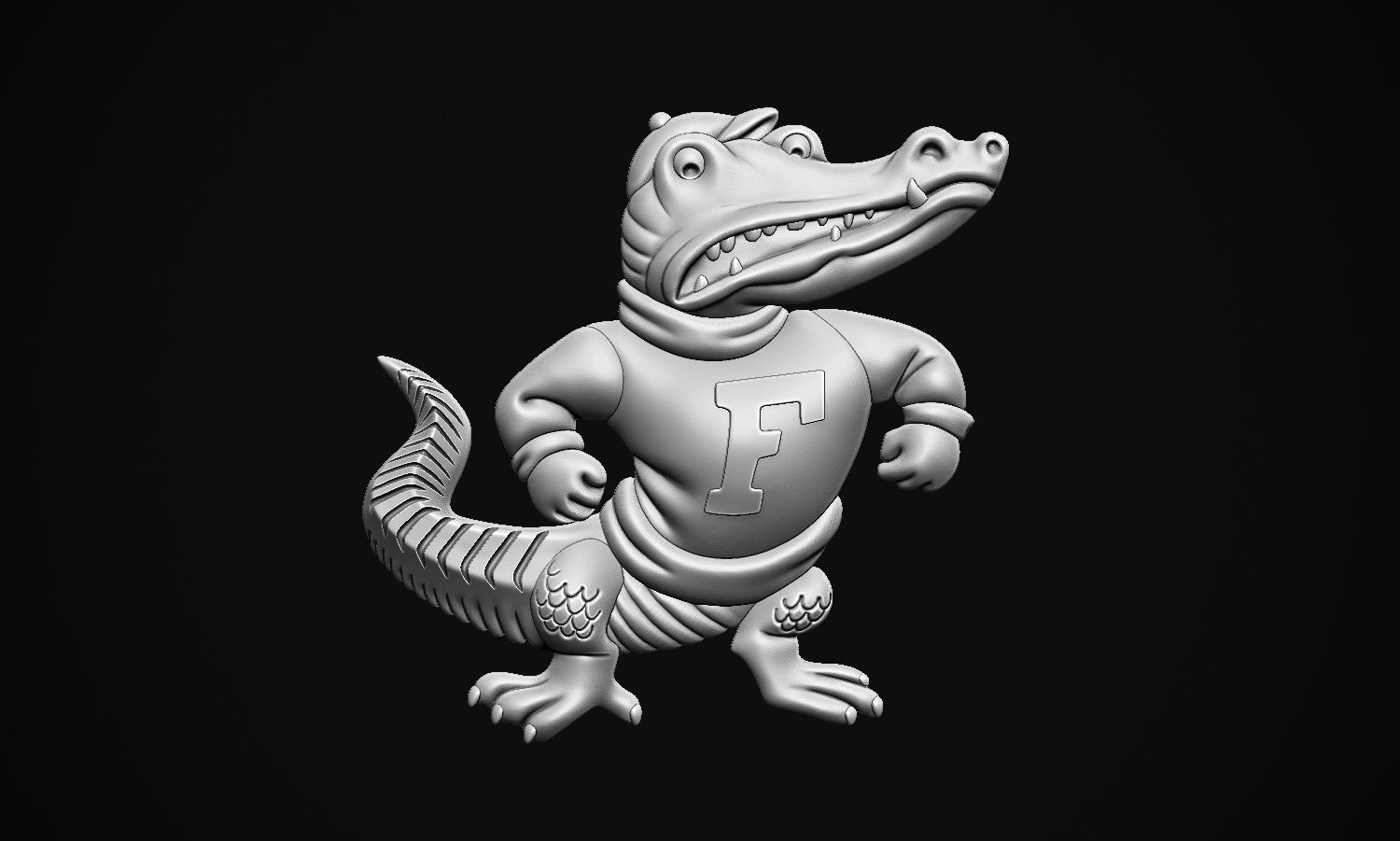 Albert the Gator 3D print model_5