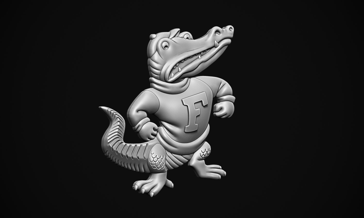 Albert the Gator 3D print model_2