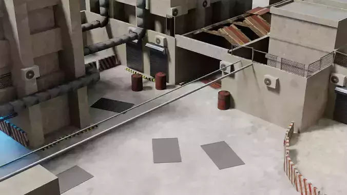 Low Poly Game ready Modular RPG Game Environment