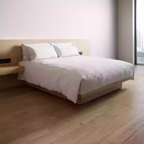 Hotel Bed Duvet Cover Style - King size - W180cm 3D model