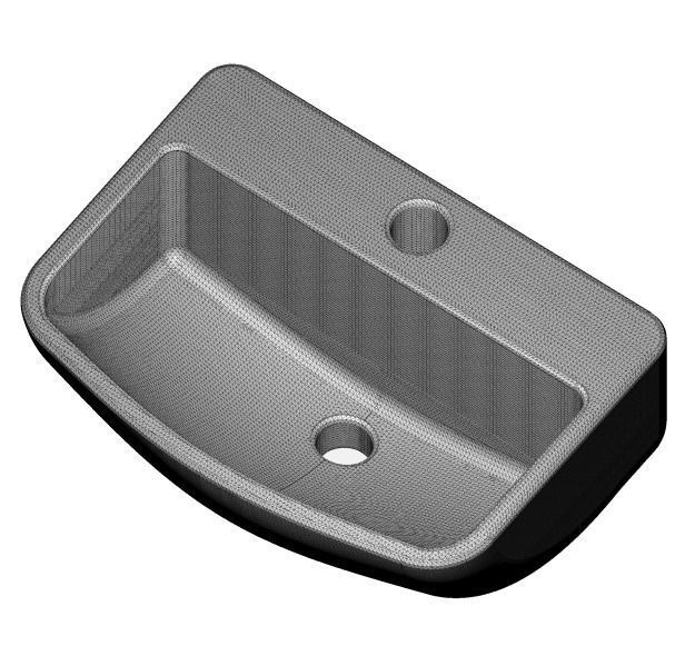 Stylish Wash Basin 3D print model_4
