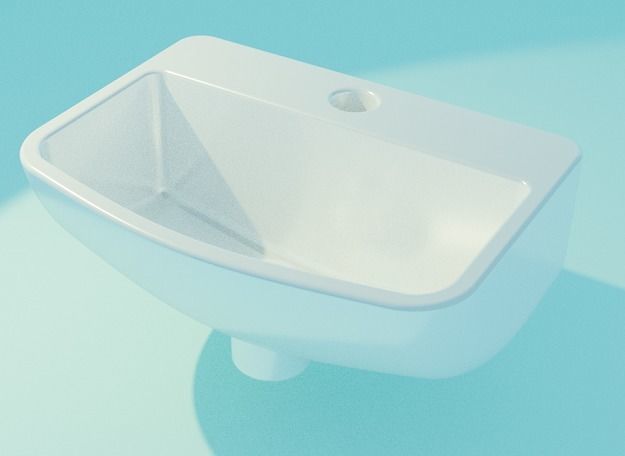 Stylish Wash Basin 3D print model_1