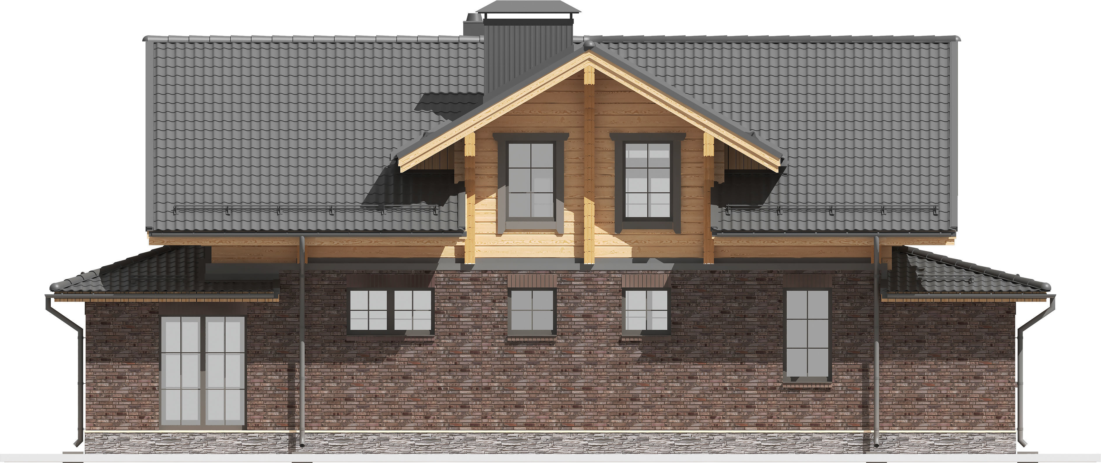 Exterior 3D model of a residential building 3D model_6