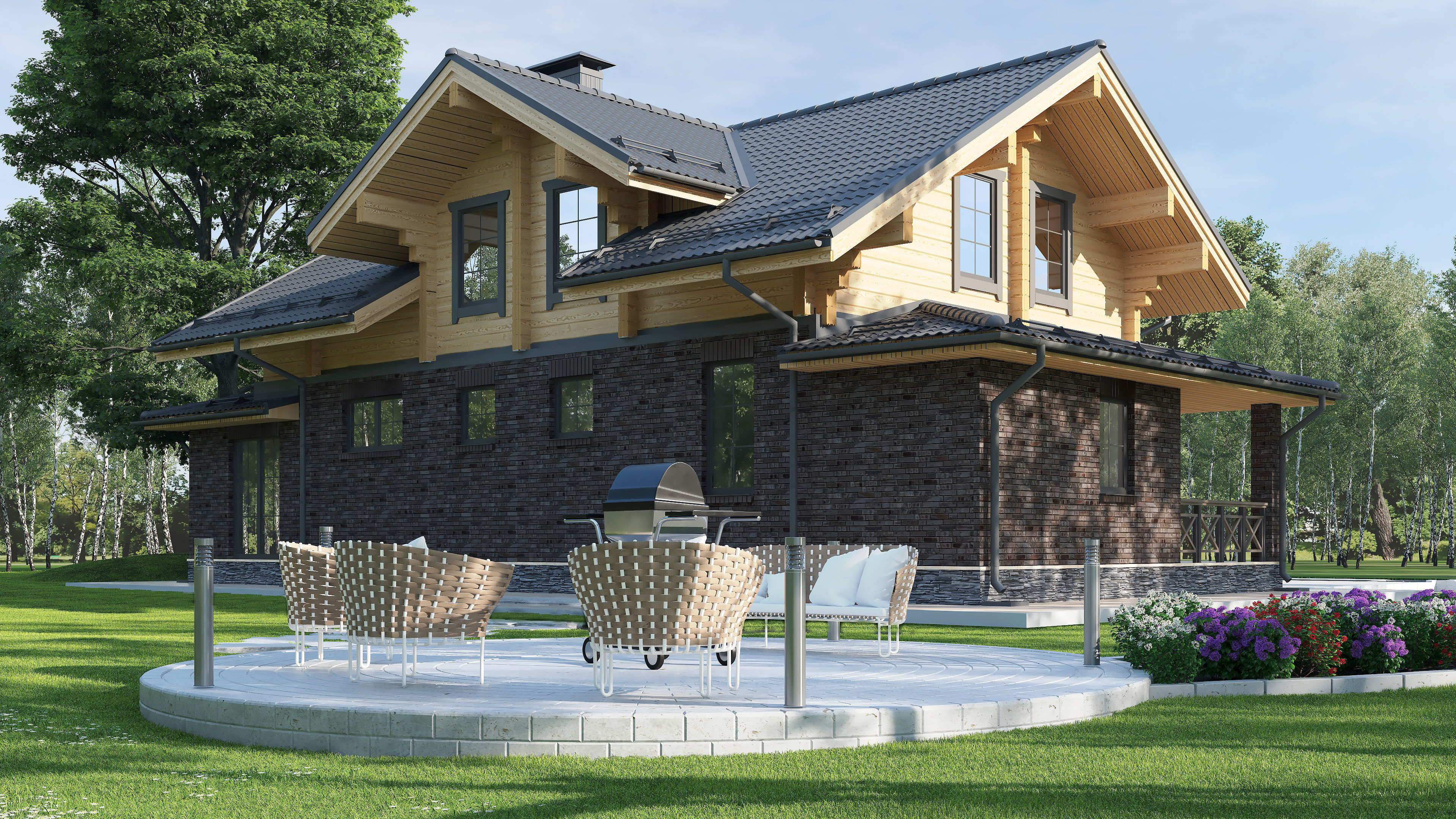 Exterior 3D model of a residential building 3D model_11