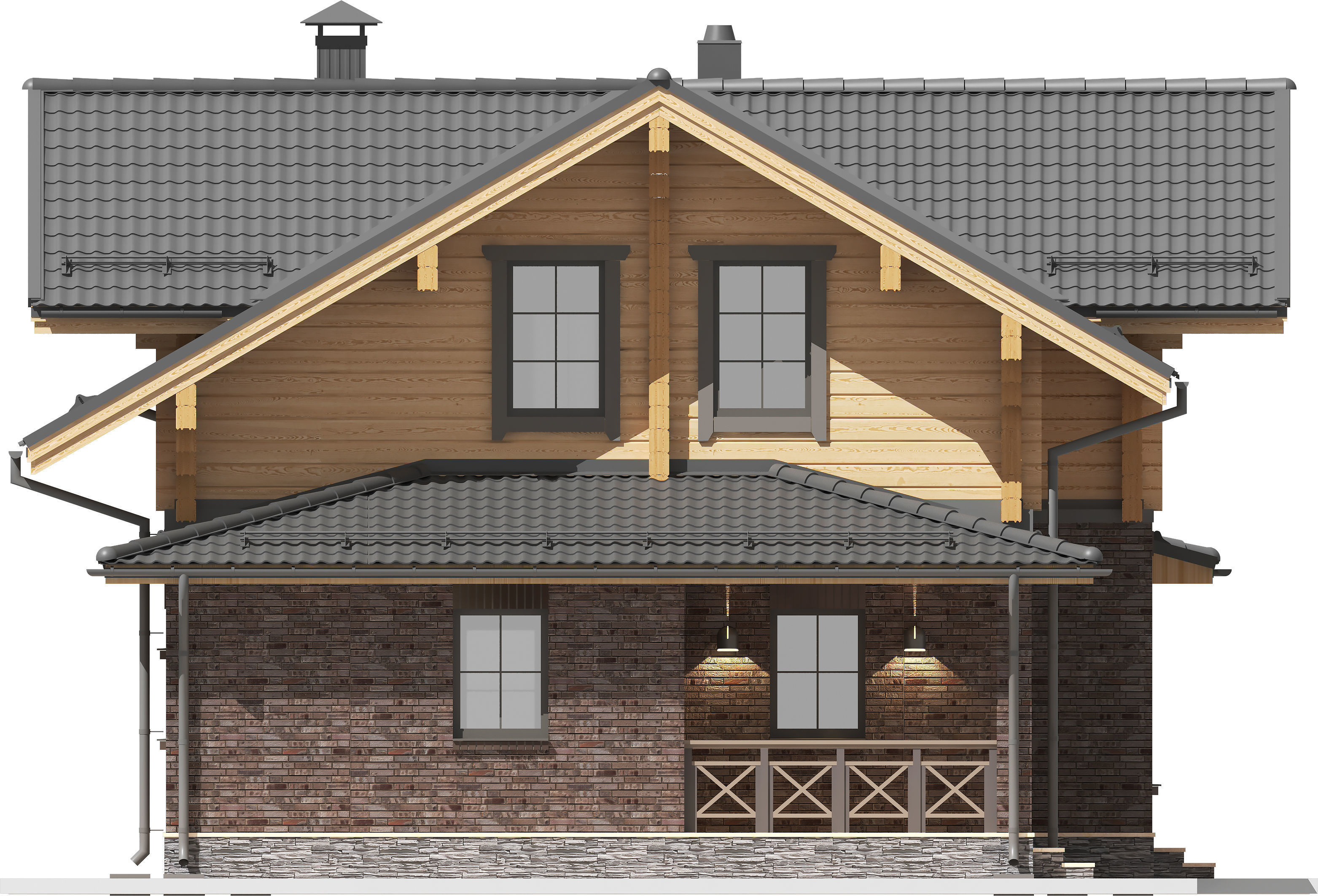 Exterior 3D model of a residential building 3D model_7