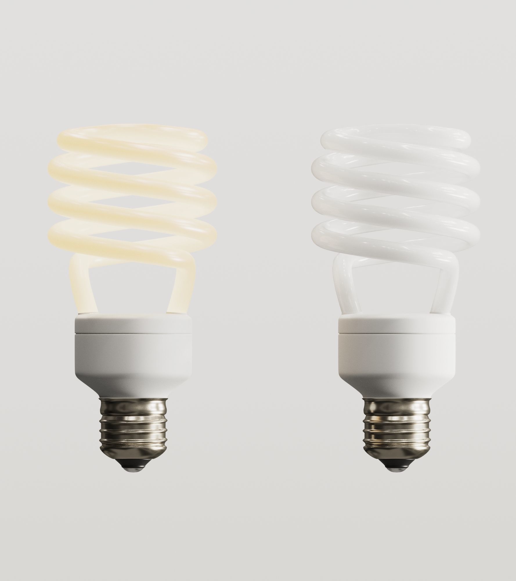 CFL Bulb Low-poly 3D model_1