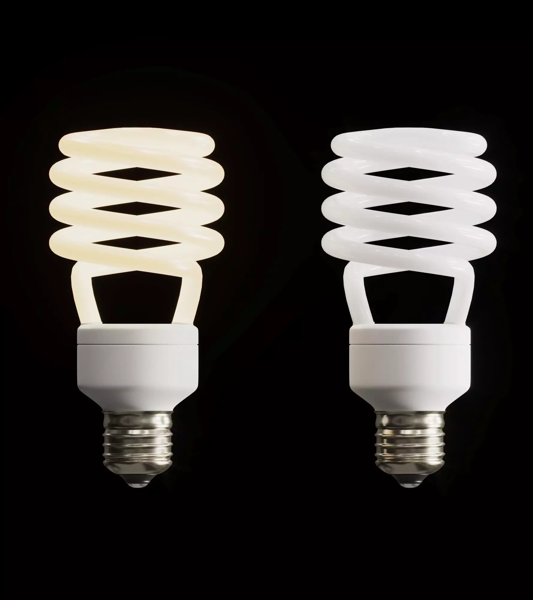CFL Bulb Low-poly 3D model_0