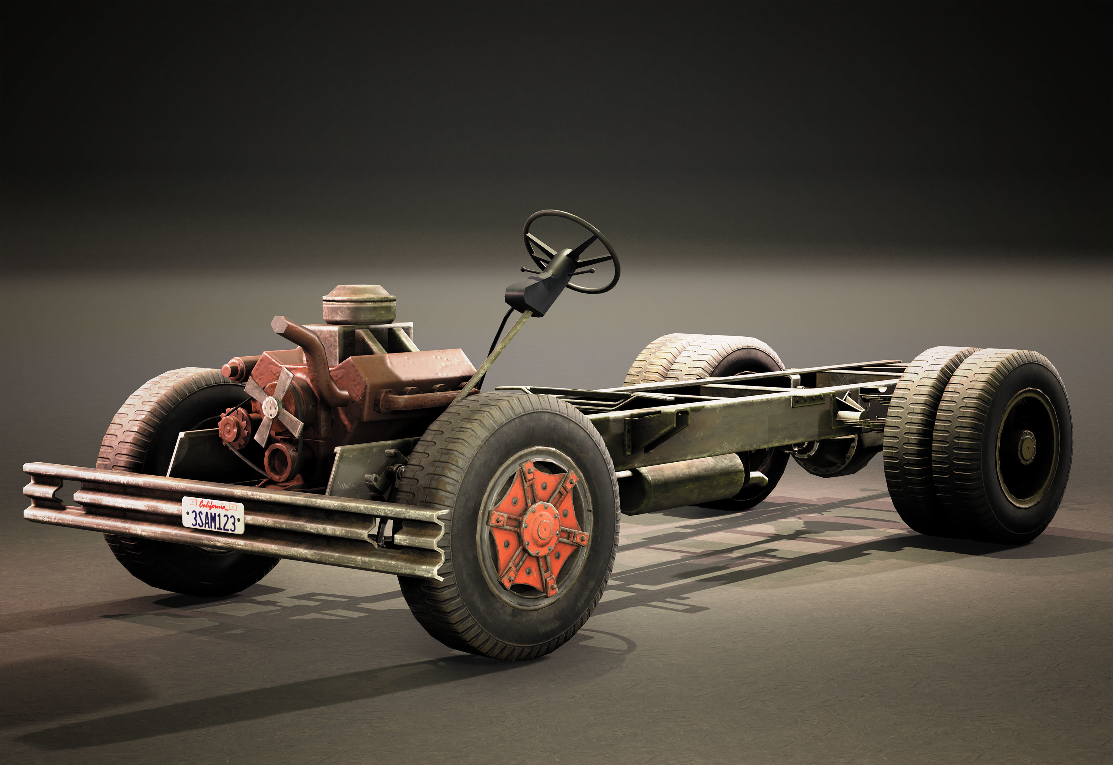 International Loadstar  Low-poly 3D model_7