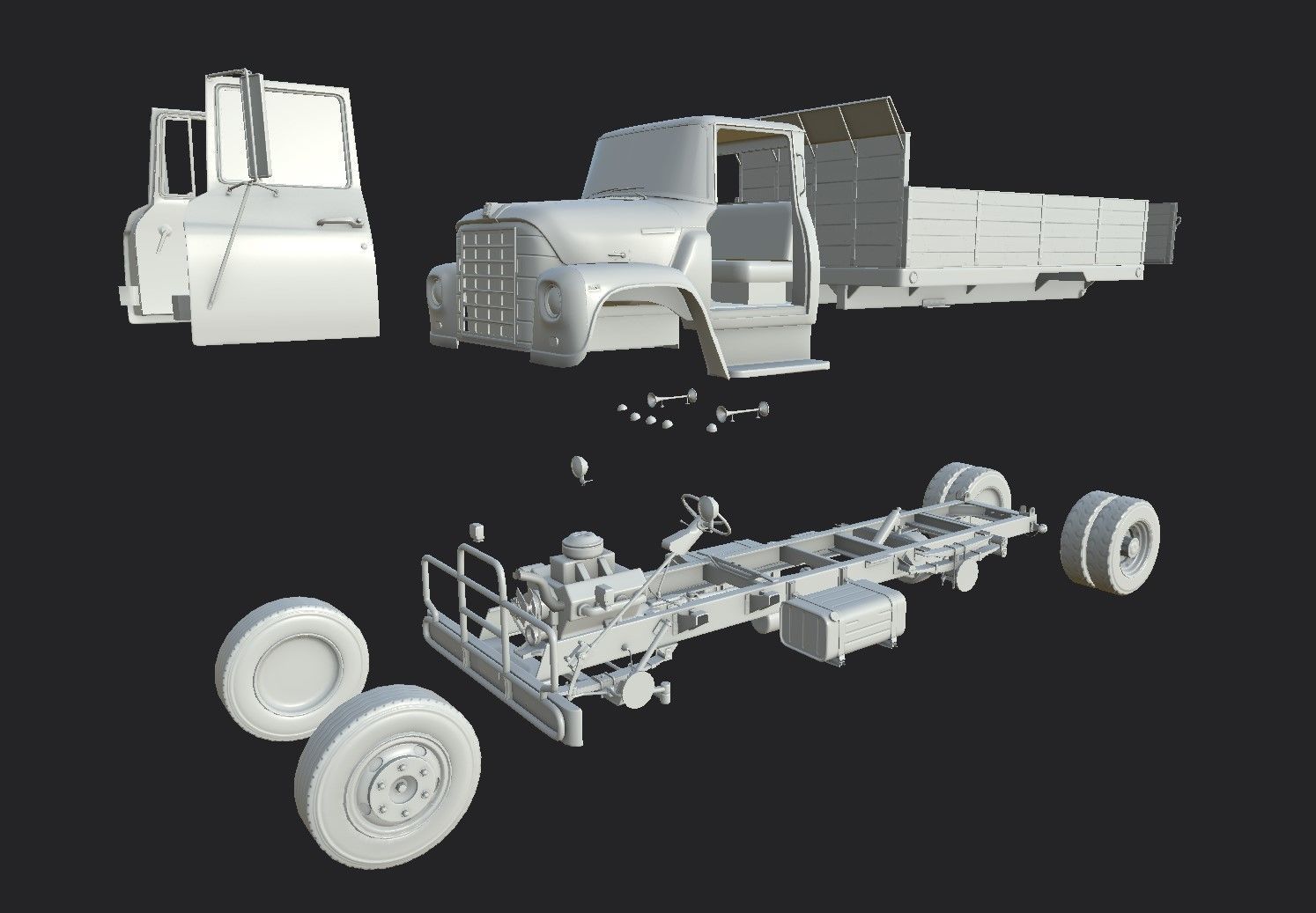 International Loadstar  Low-poly 3D model_9