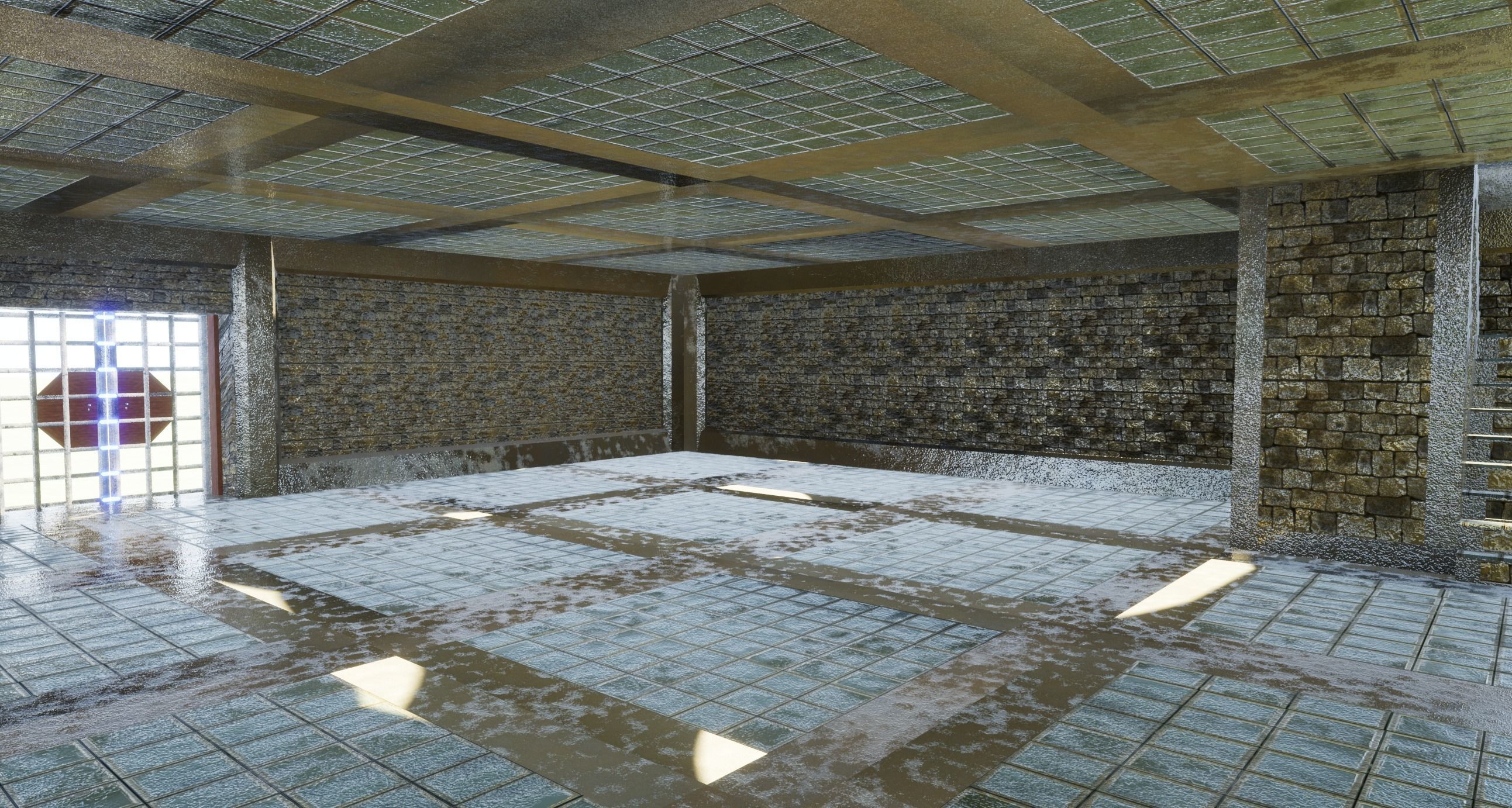 Fantasy medieval Keep 02 Free low-poly 3D model_7