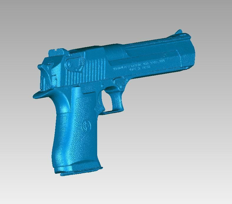 Real Desert Eagle Replica Direct 3D Scan 3D model_4