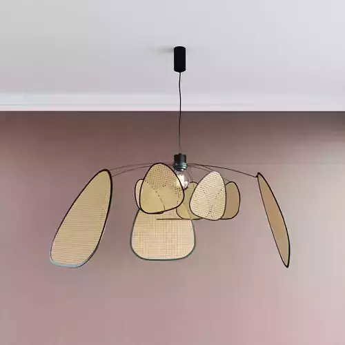 RATTAN CEILING LIGHT 3D model