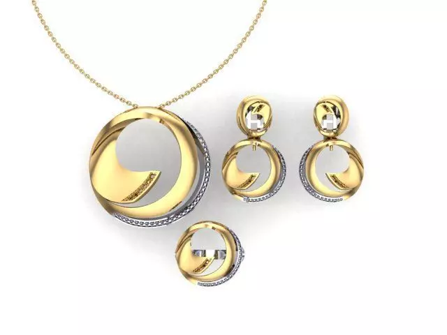 Set 114 of rings 3D print model_0