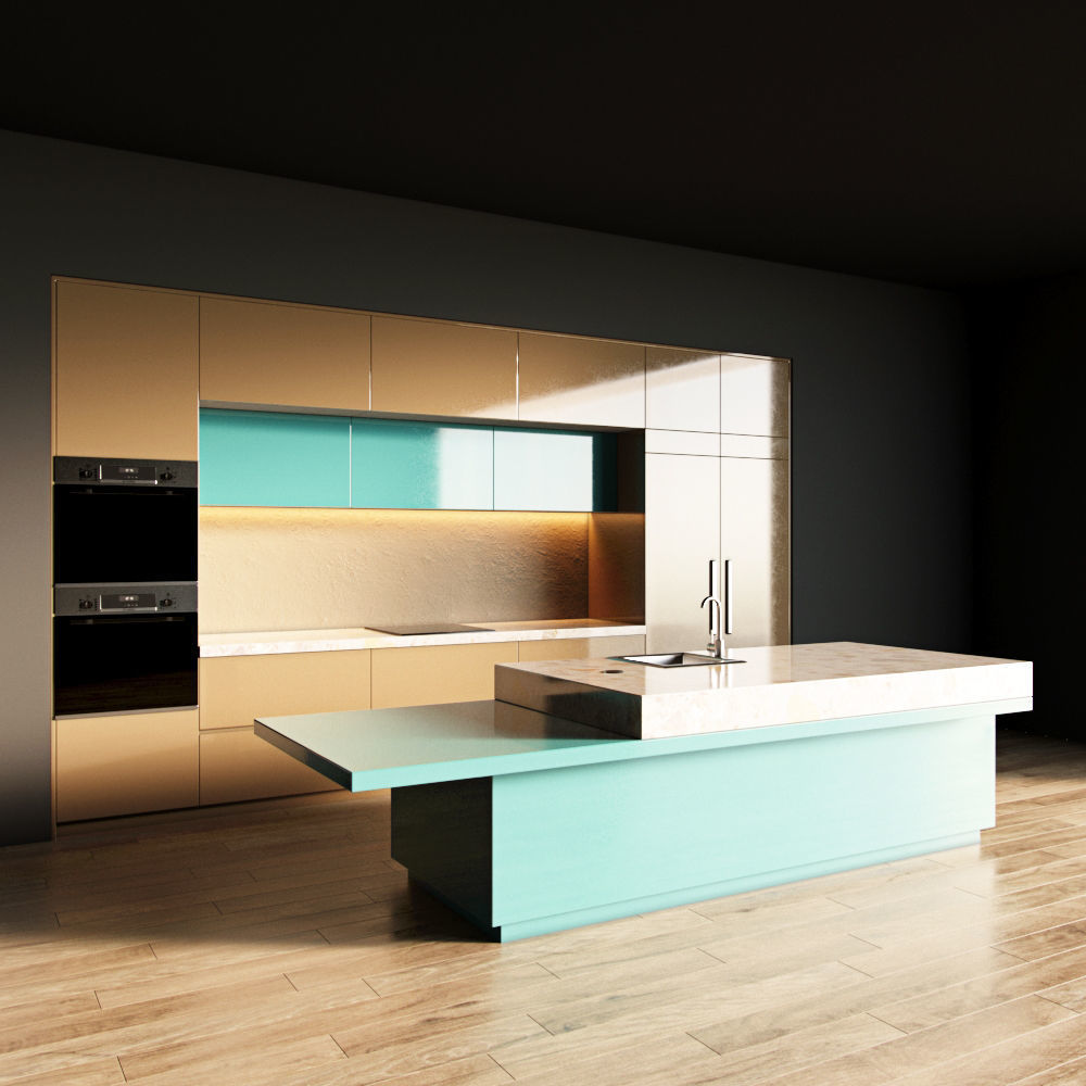 1-Kitchen1 glossy 1 3D model_1
