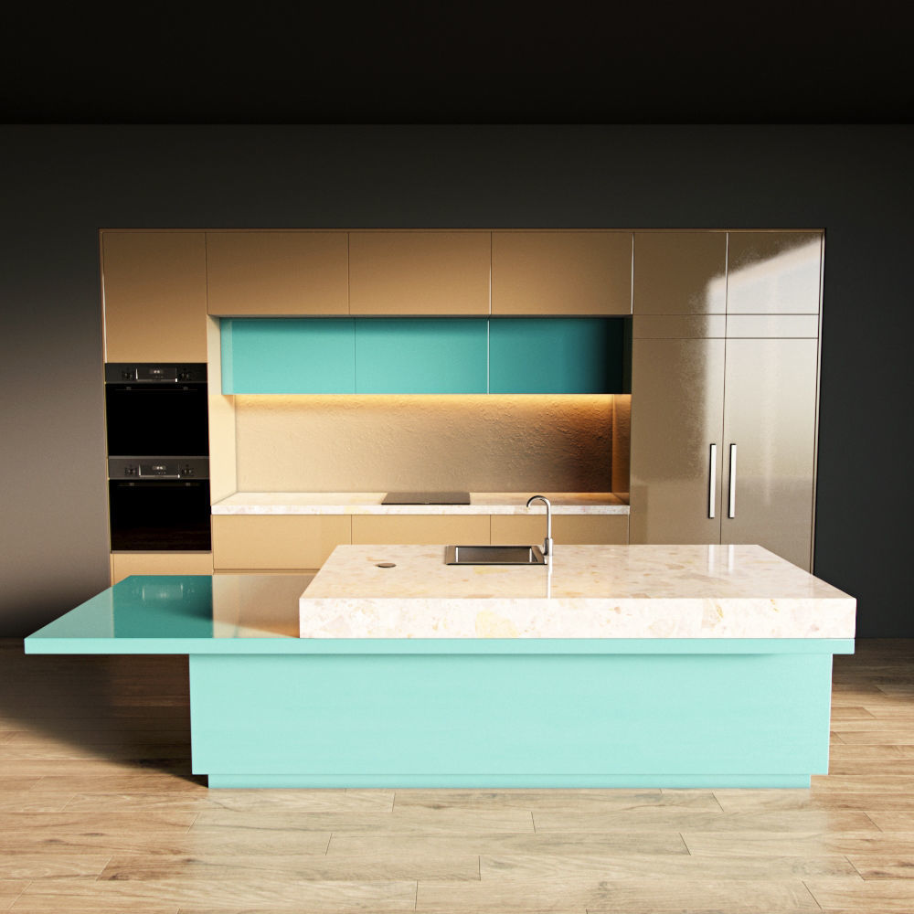 1-Kitchen1 glossy 1 3D model_2