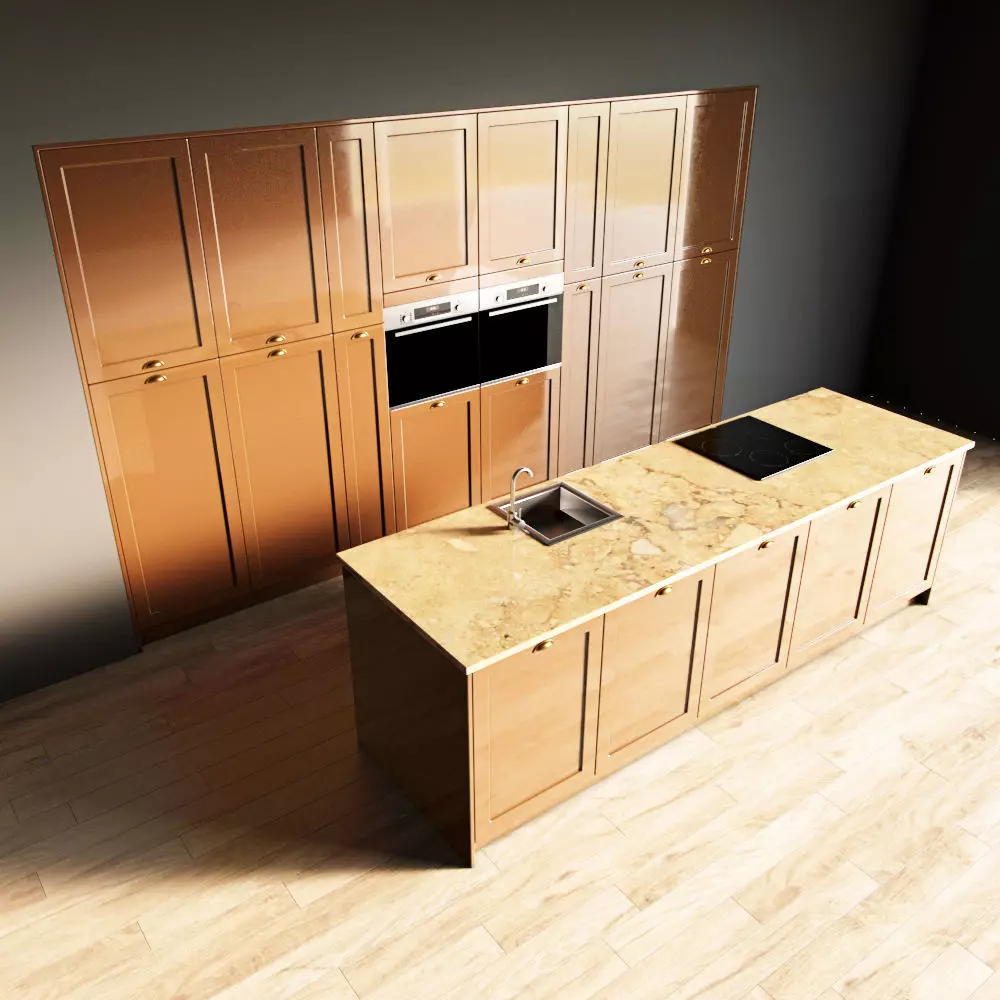 2-Kitchen2 glossy 1 3D model