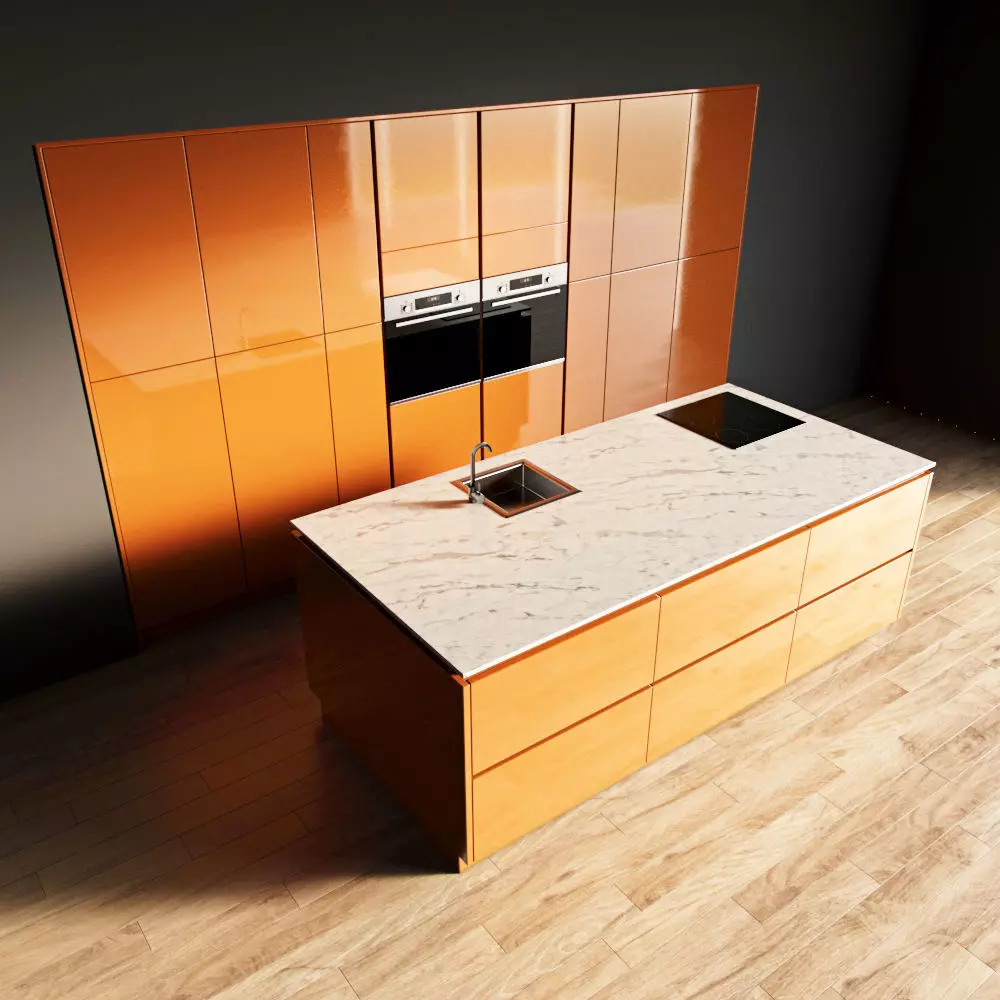 23-Kitchen11 glossy 2 3D model_0