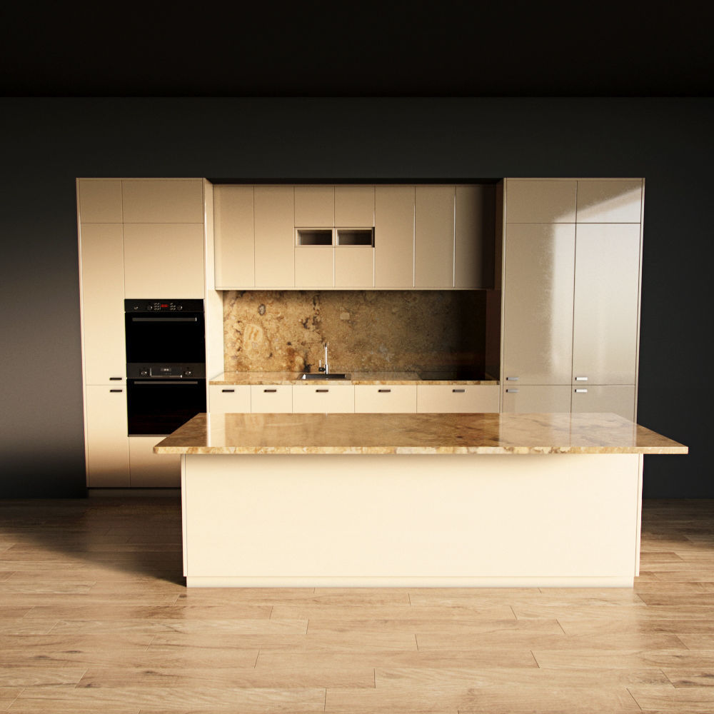 32-Kitchen8 glossy 3 3D model_2