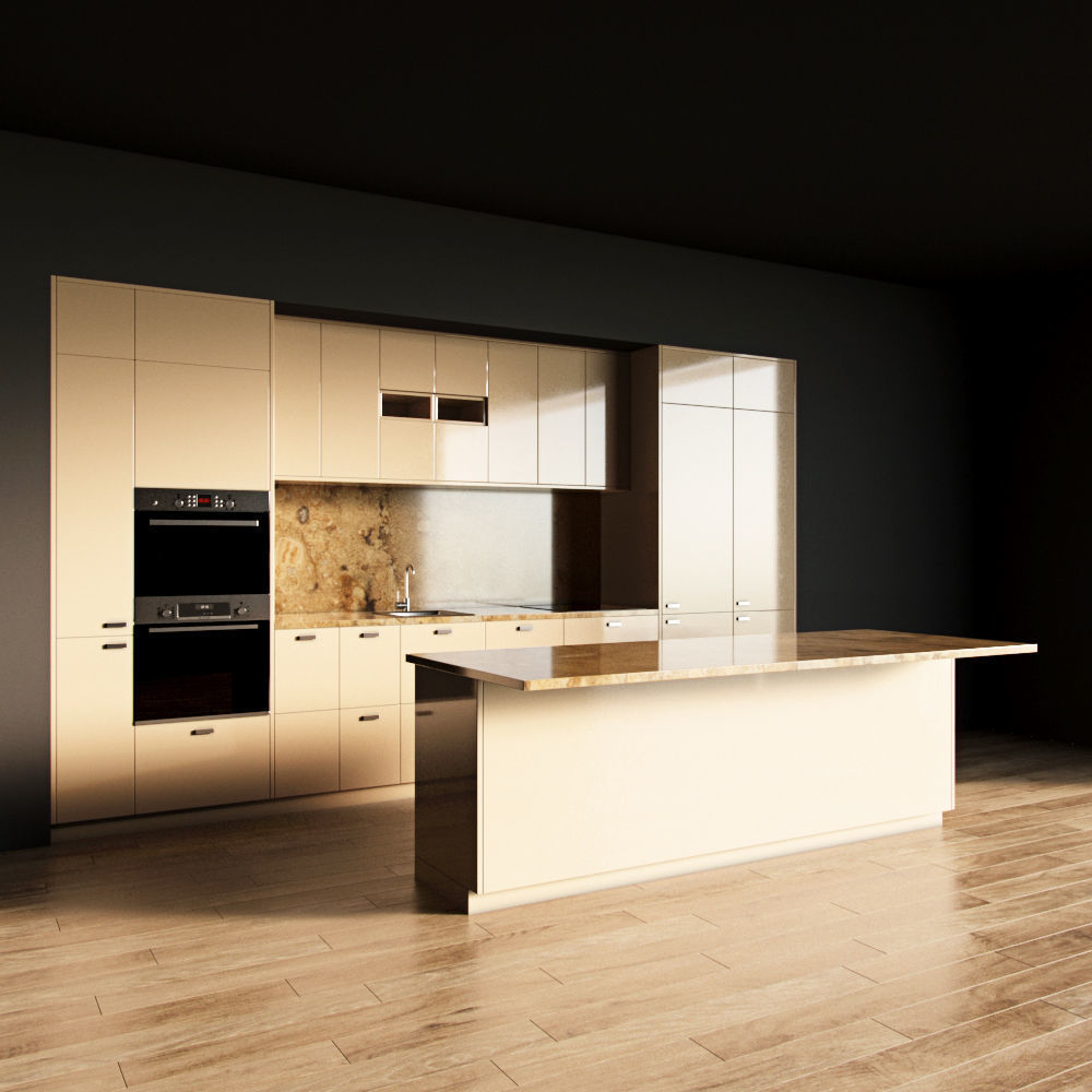 32-Kitchen8 glossy 3 3D model_1