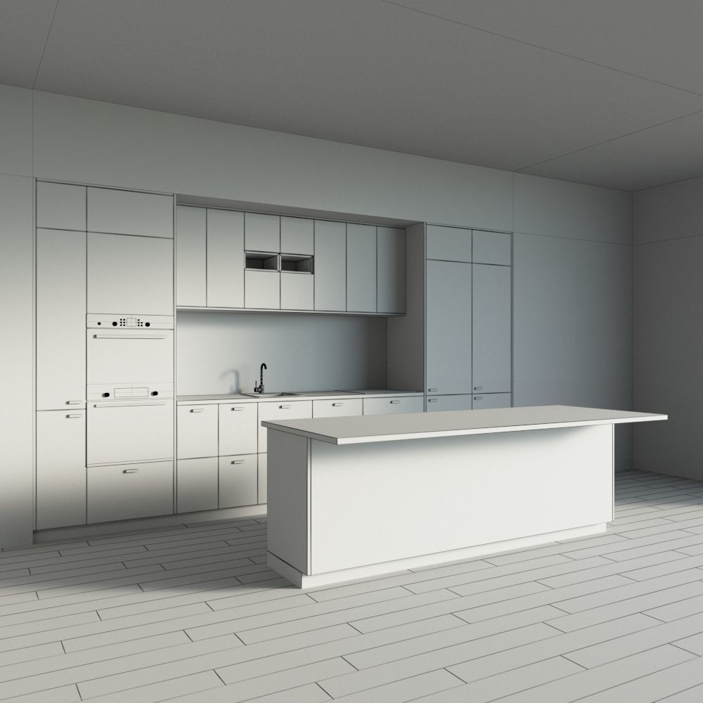 32-Kitchen8 glossy 3 3D model_4