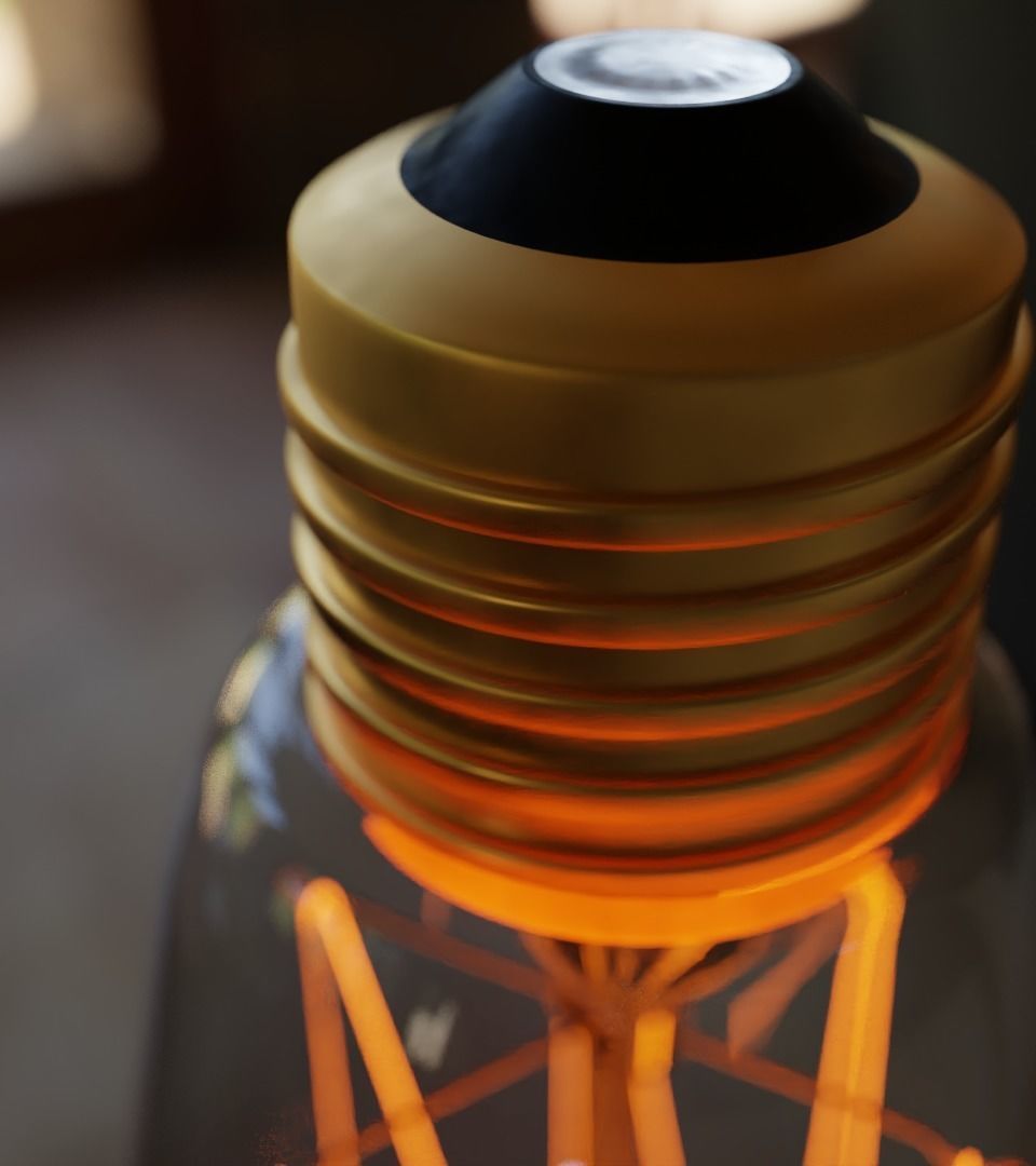 Incandescent Light Bulb 60W 3D model_2
