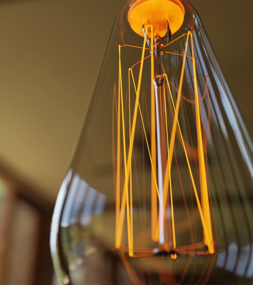 Incandescent Light Bulb 60W 3D model_4