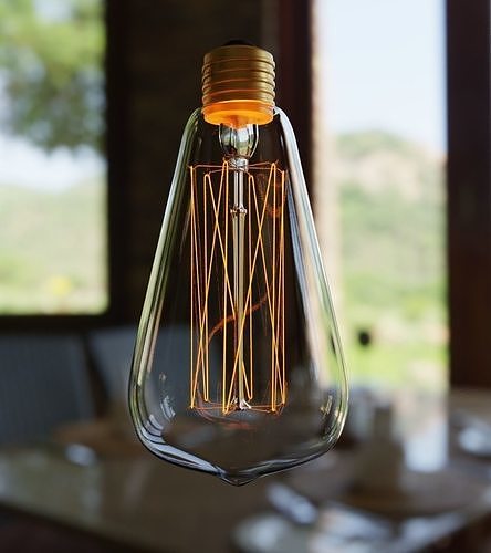 Incandescent Light Bulb 60W 3D model