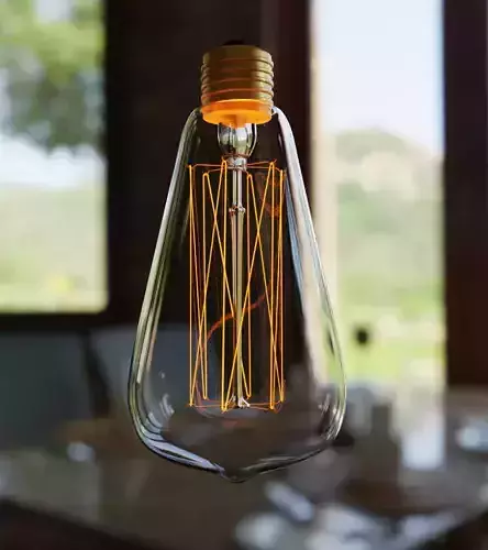 Incandescent Light Bulb 60W 3D model