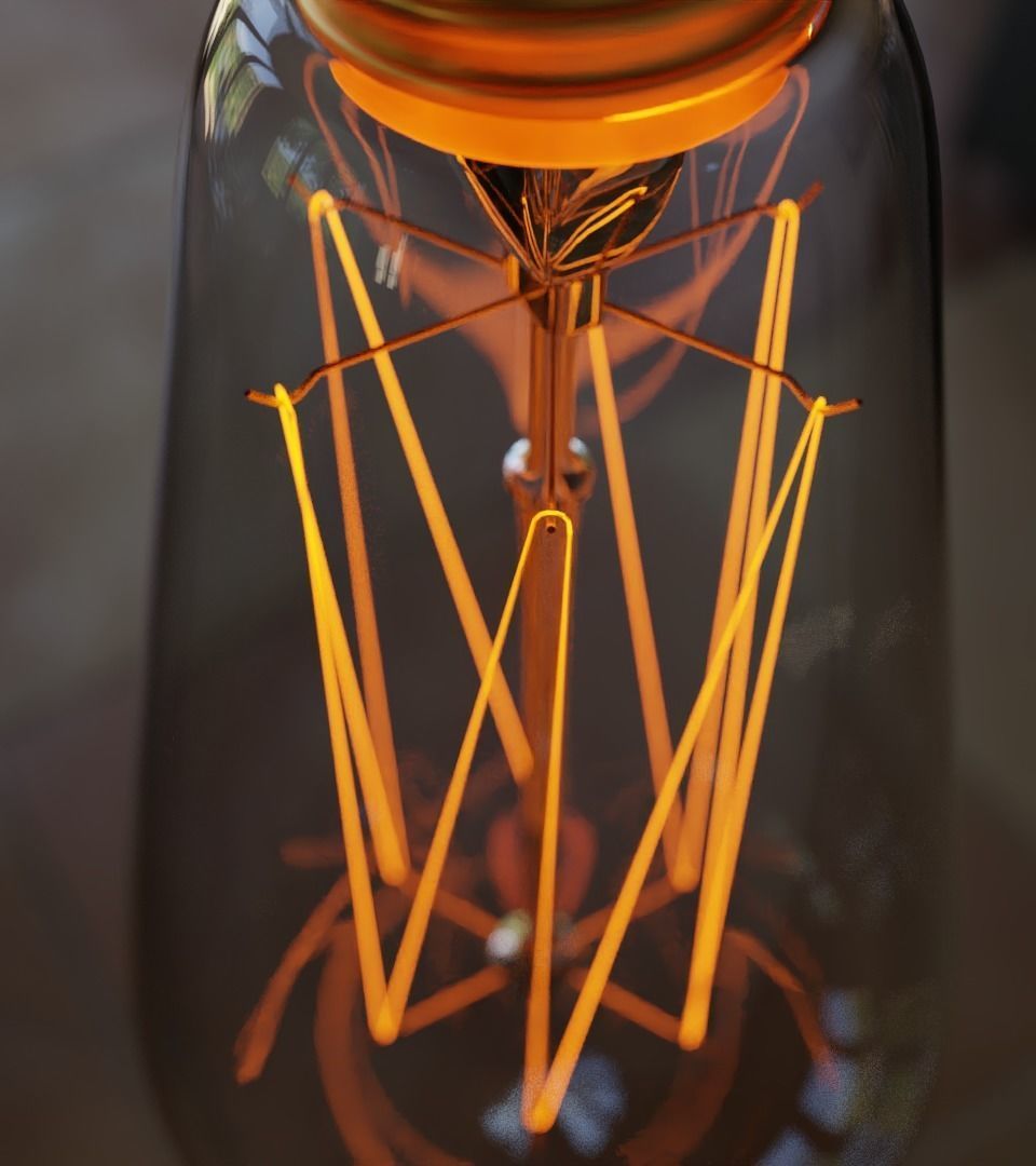 Incandescent Light Bulb 60W 3D model_3