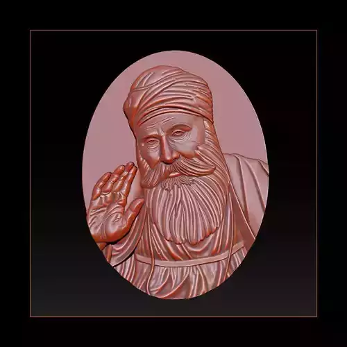 Guru Nanak 3D Model for CNC Router 3D print model