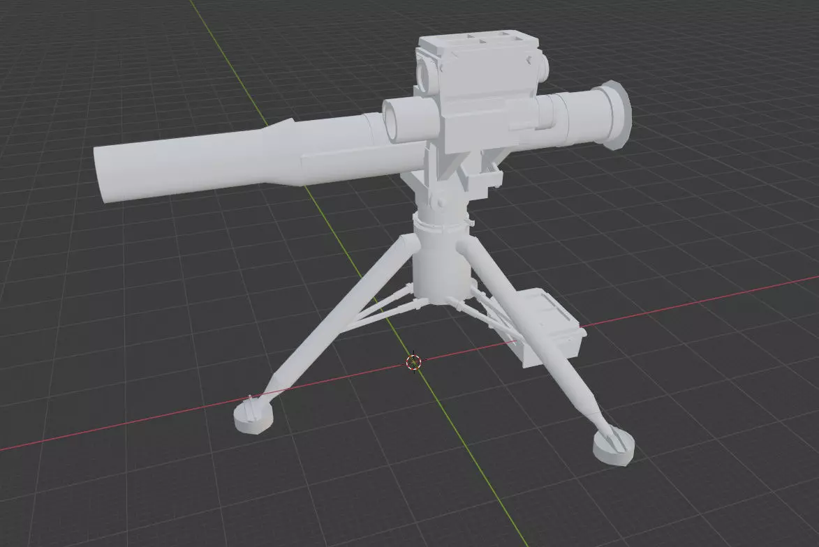 BGM-71 TOW Free 3D model