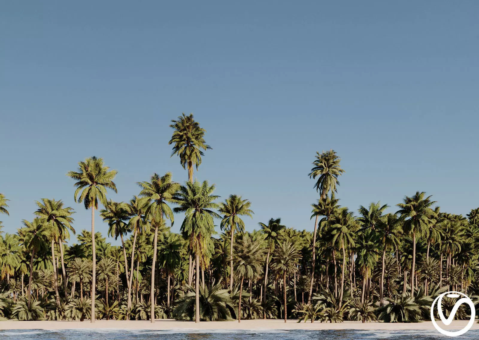 HeliosVegetation vol3 - Palm trees and bushes VRAY 3D model_0