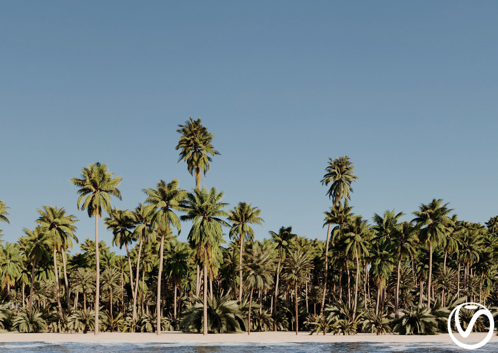 HeliosVegetation vol3 - Palm trees and bushes  VRAY 3D model_0